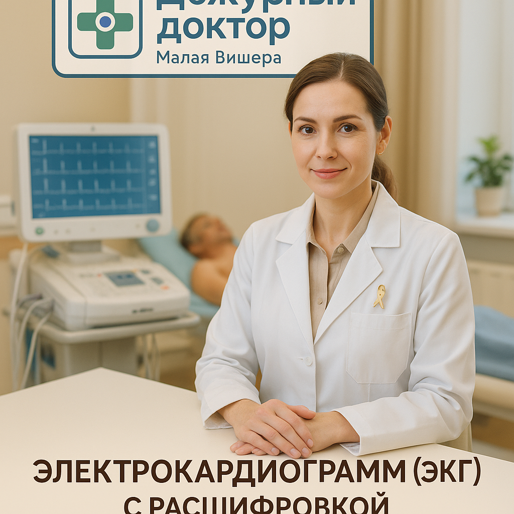 Электрокардиограмма (ЭКГ) с расшифровкой